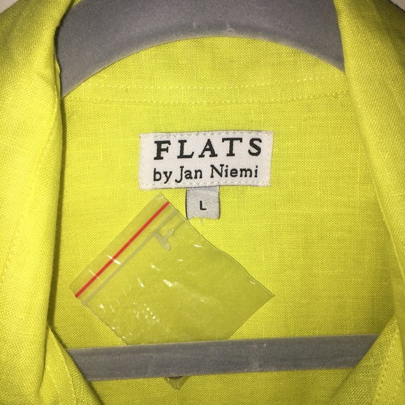 New Yellow Linen Tunic - Picture 2 of 4